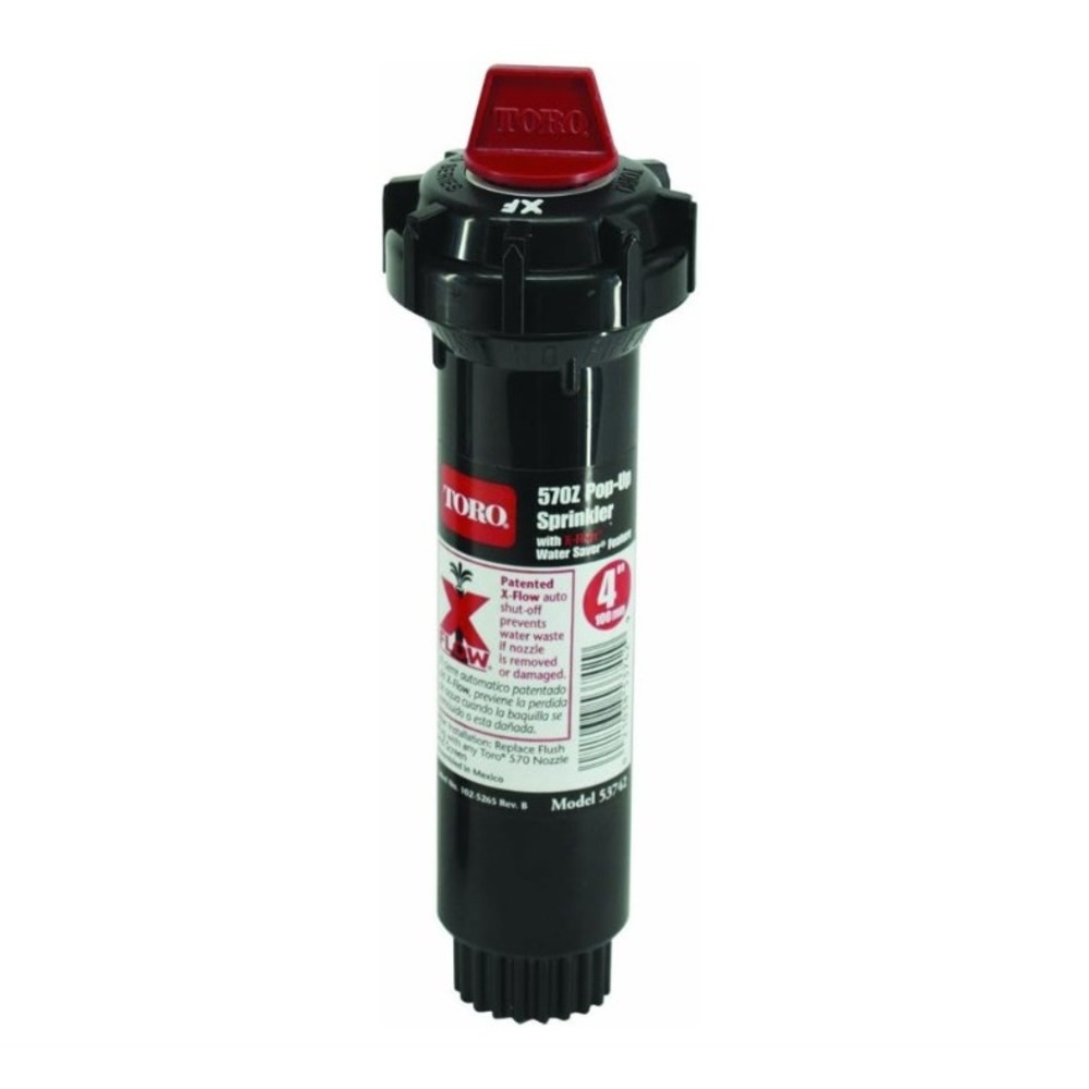 Toro 53742‎ 570 Pop-Up with X-Flow Sprinkler, 4-Inch , Black